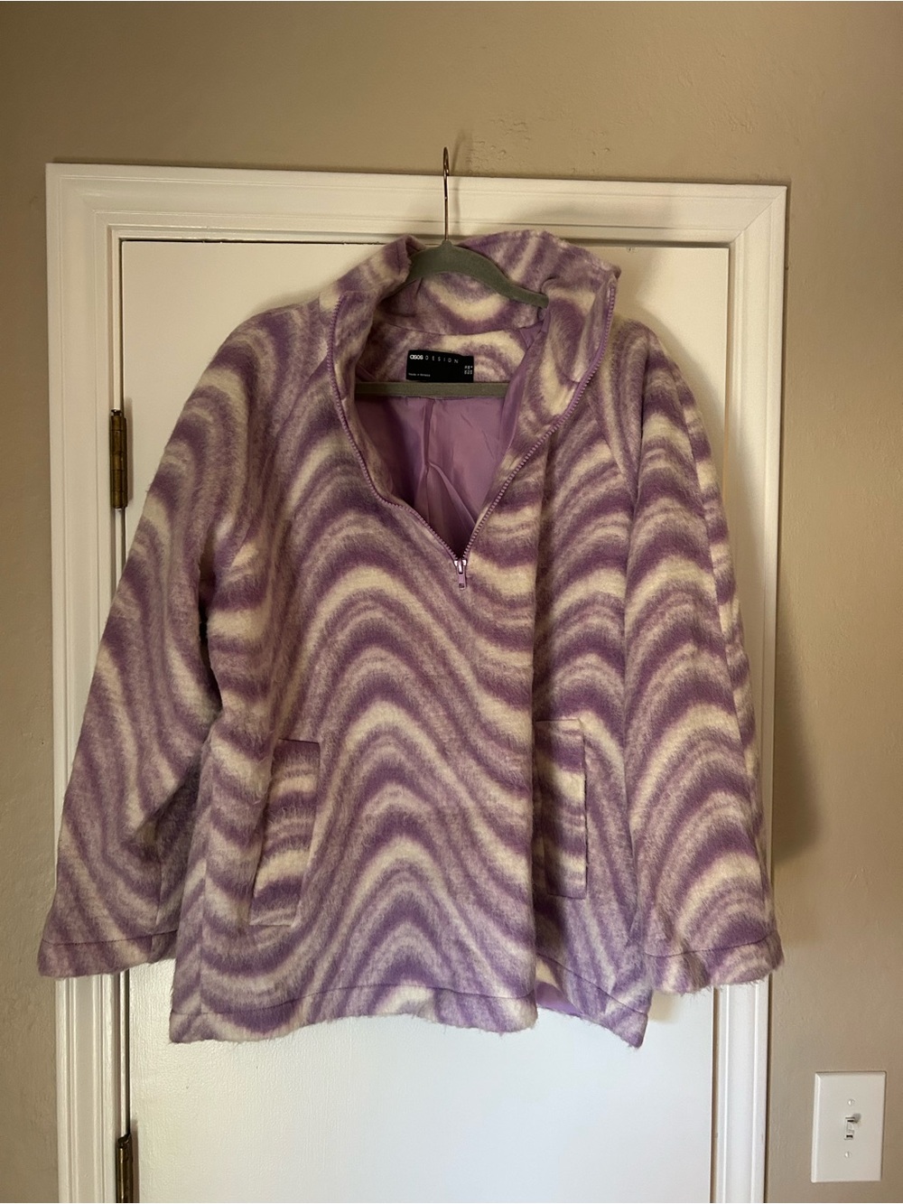 ASOS Design Y2K Quarterzip